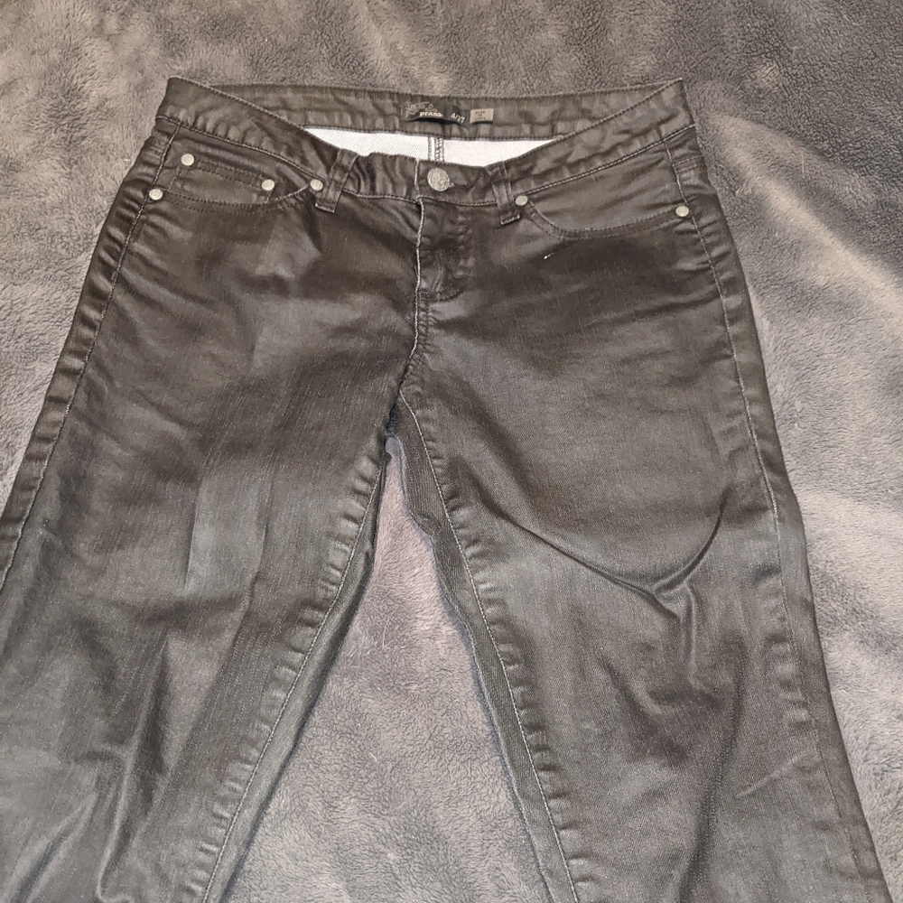 Waxed canvas jeans in black from prana